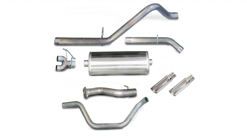 Chevrolet Silverado Performance Exhaust - Dual Rear Exit - CORSA Performance - Cat Back - Polished - `07-`08